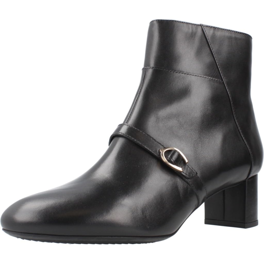 Geox D Pheby 50A, Bota de Tobillo Mujer, Black, 36.5 EU