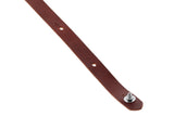 GEWA Correa para guitarra serie Prestige, cuero auténtico, ancho 65 mm, largo 103-139 cm, cierres de seguridad cromados, negro cocodrilo/marrón, fabricada a mano en Europa