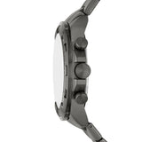 Fossil Reloj para hombre Bronson 44mm, movimiento de cuarzo cronógrafo, caja de acero inoxidable ahumado de 44mm con correa de acero inoxidable, FS5852