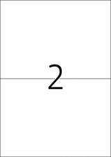 TopStick 8718 Etiquetas universales A4 grande, paquete de 10 (210 x 148 mm, 1000 hojas, papel, mate) autoadhesivas, imprimible, pegatinas de dirección permanentes, 2000 adhesivos blancas