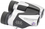 Olympus 8-16 x 25 Zoom PCI - Prismático, Plata y Negro