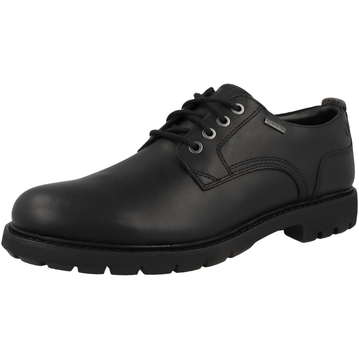 Clarks Batcombetiegtx, Oxford Hombre, Piel Negra, 42.5 EU