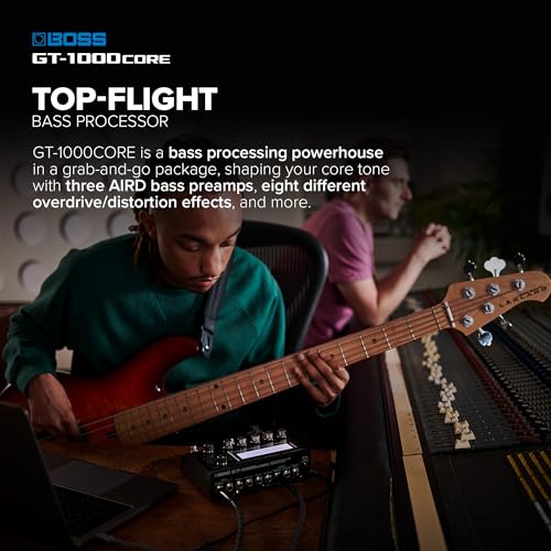 Procesador de efectos de guitarra BOSS GT-1000CORE en un pedal compacto | Creación sonora ilimitada | Insuperable calidad de sonido con AD/DA de 32 bits | Procesamiento de coma flotante de 32 bits