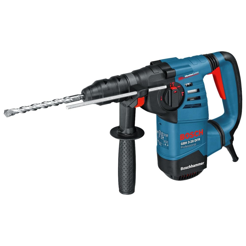 Bosch Professional GBH 3-28 DFR - Martillo perforador (3,1 J, Ø máx. hormigón 28 mm, SDS plus + cilíndrico, en maletín)