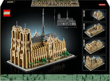 LEGO Architecture Notre Dame de París Maquetas para Construir para Adultos, Set de Arquitectura de Catedral, Recuerdo de Historia de Francia, Regalo para Hombres, Mujeres, Padres y Madres 21061