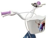 JNHCD Vélo Reine Des Neiges 16'' Fille Casque. Bicicleta de 16 Pulgadas para niños, Frozen y Casco, Azul y Blanco