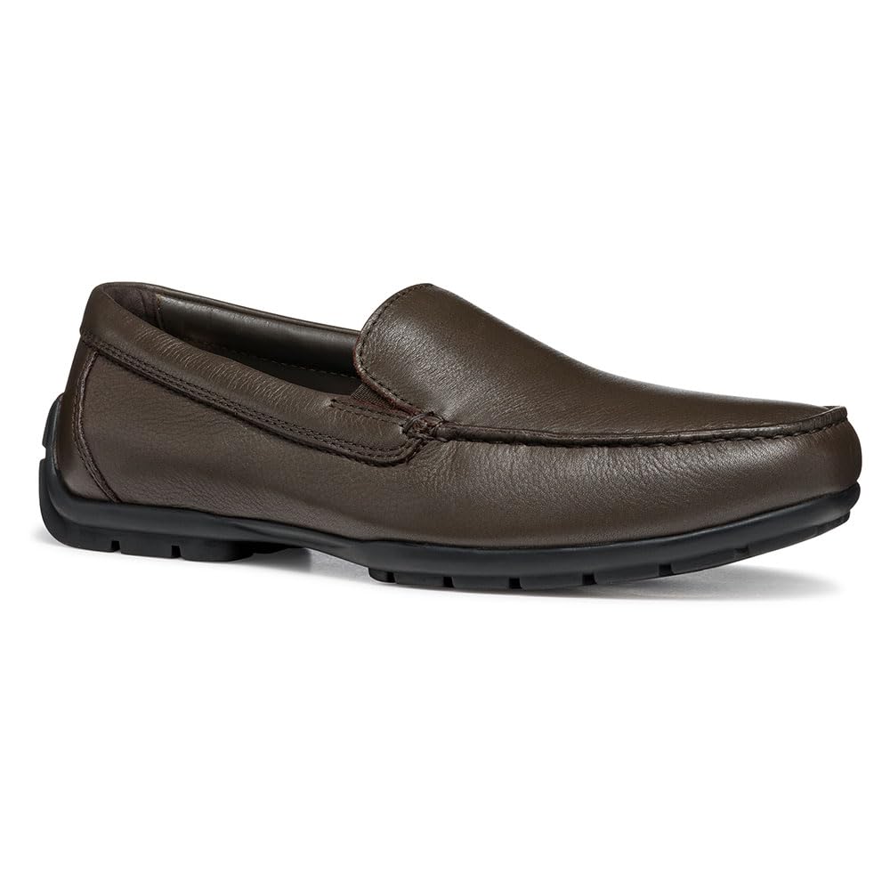 Geox U Moner W 2FIT A, Mocasín Hombre, Coffee, 41 EU