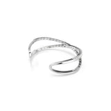 Swarovski Brazalete Hyperbola, Símbolo del infinito, Blanco, Baño de rodio, L