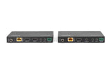 DIGITUS DS-55508 Extensor HDMI (HDBaseT) - UHD 4K/60 Hz - 120 m mediante cable LAN (HDBaseT 100 m) - Set: Emisor y Receptor - Loop-Out, IR Infrarrojos, Audio, RS232 - HDCP 2.2/1.4 & HDBaseT 1.0
