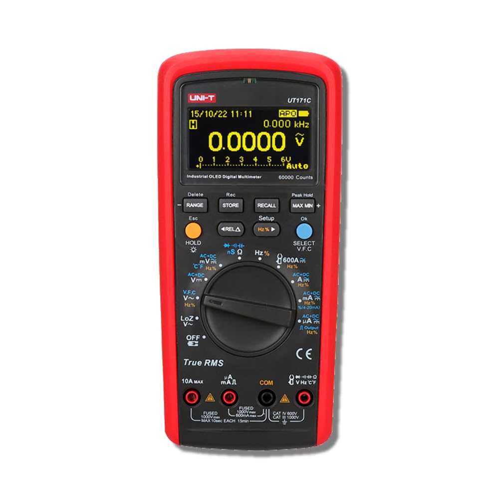 UNI-T UT71A/UT71B/UT71C/UT71D/UT71E Middle Size Intelligent Digital Multimeter True RMS Duty Cycle Continuity Buzzer…