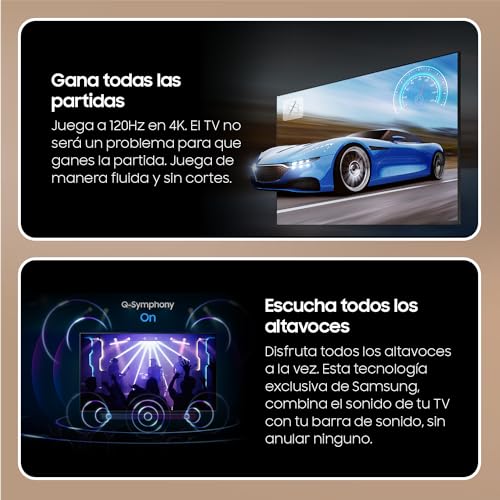 SAMSUNG TV QLED 4K 2024 65Q70D Smart TV de 65" con más de 1.000 Millones de Colores, el Mejor Smart TV, GANA Las partidas a 120Hz y Escucha Todos los Altavoces con Q-Symphony