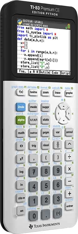 Texas Instruments TI-83 Premium CE Python - Calculadora científica color