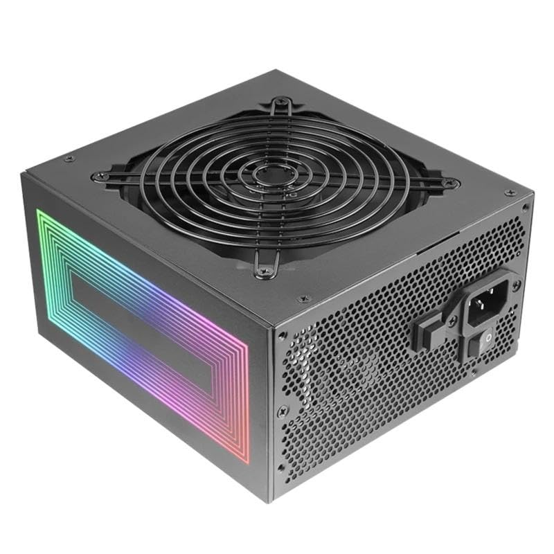 Fuente de alimentación 750W 80+ Bronze ARGB, Ideal para PC Gaming, Proporciona Estabilidad energética y estética Personalizada.