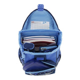 Herlitz Mochila escolar UltraLight Plus Blue Shark rellena, 1 unidad, multicolor, 36 x 28 x 21 cm, Casual
