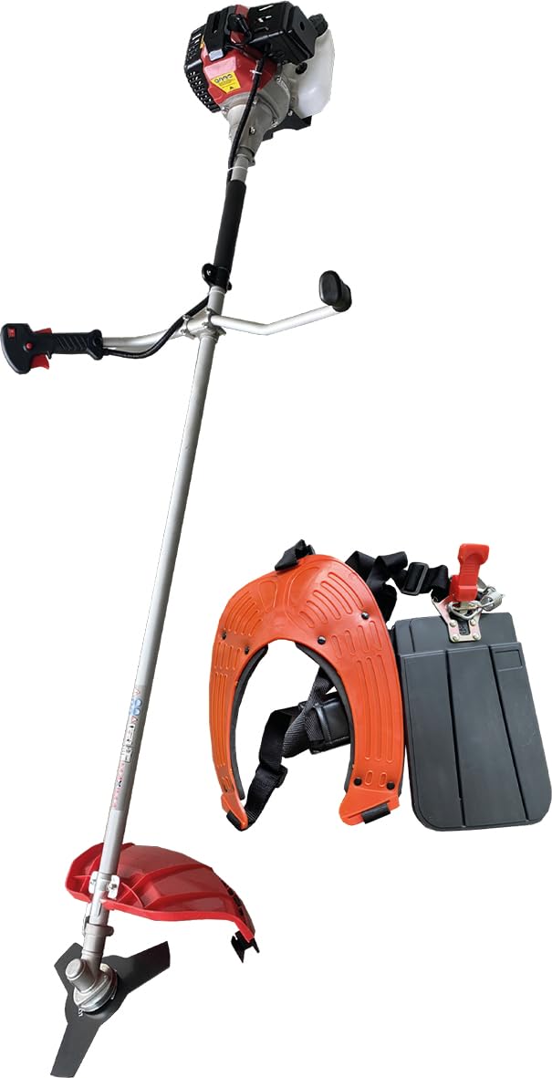 desbrozadora - Herramienta de jardinería de 52 CC, Peso de 8 kg, Potencia de 1,9 diámetro de Corte de 28 mm, Ideal para vegetación densa.