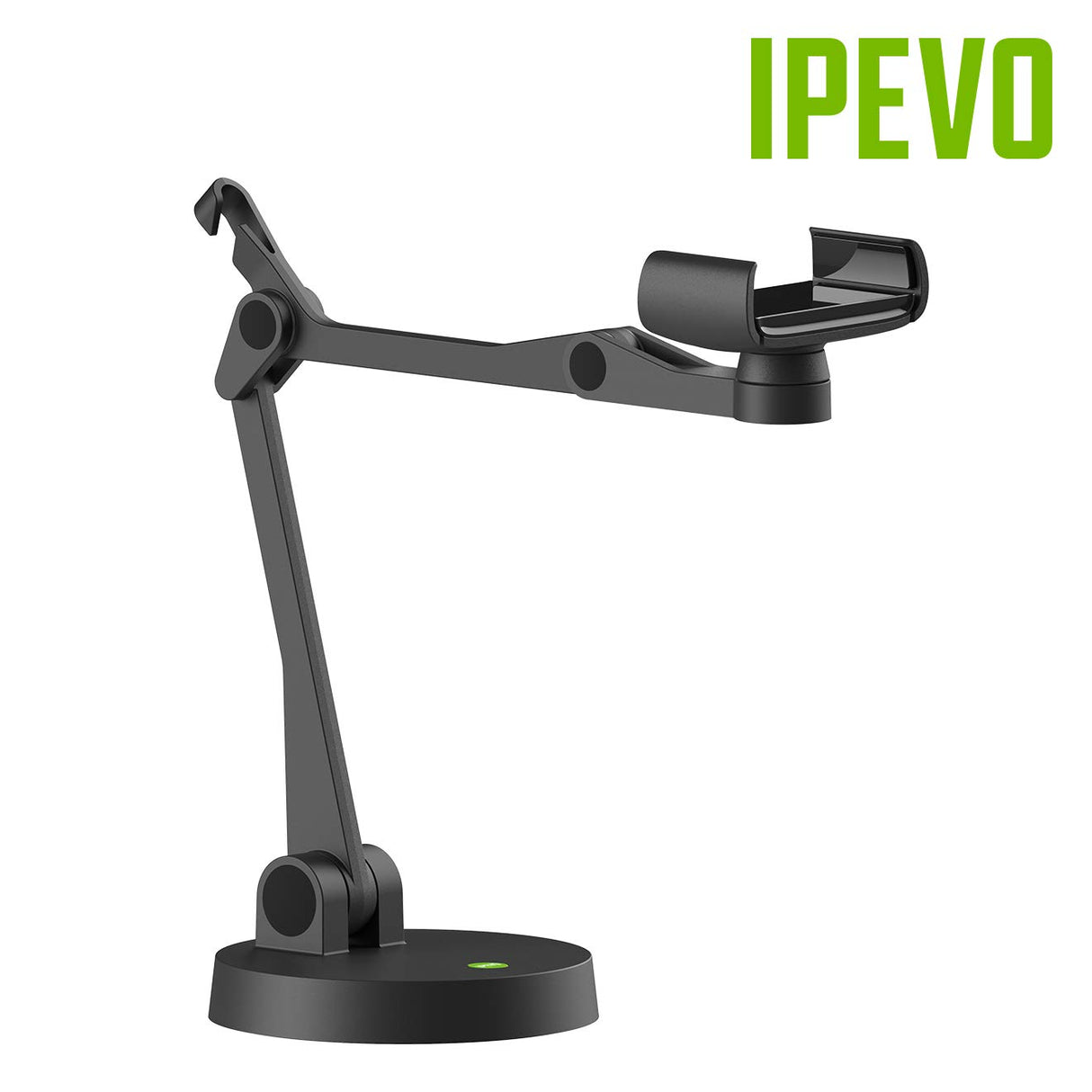 Ipevo Brazo multiángulo Uplift para móviles, Soporte para móviles multiarticulado para comunicaciones y presentaciones visuales, Soporte para móvil de tamaño reducido para teletrabajo a Distancia.