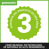 Greenworks GD24BN Clavadora a batería, Capacidad de 110 clavos, 110pcs/min para Clavos de 20-50mm 18GA SIN Batería de 24V y Cargador, Garantía de 3 Años