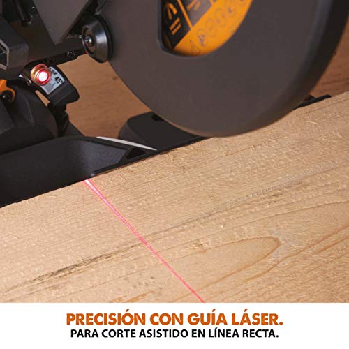 Evolution Power Tools R210SMS+ Ingletadora deslizante multimaterial de 210 mm, con paquete Plus, Corta acero dulce, aluminio, plástico, madera con clavos incrustados, 230 V