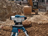 Bosch Professional Nivel Óptico GOL 26 D (aumento 26x, unidad de medida: 360 grados, alcance: hasta 100 m, regla graduada GR 500, trípode BT 160, en maletín de transporte)