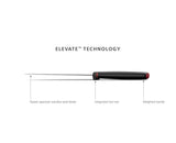 Joseph Joseph Elevate Cuchillos de Cocina Profesionales y Utensilios de Cocina, 10 piezas, con Almacenamiento para Cajón, Negro/Multicolor