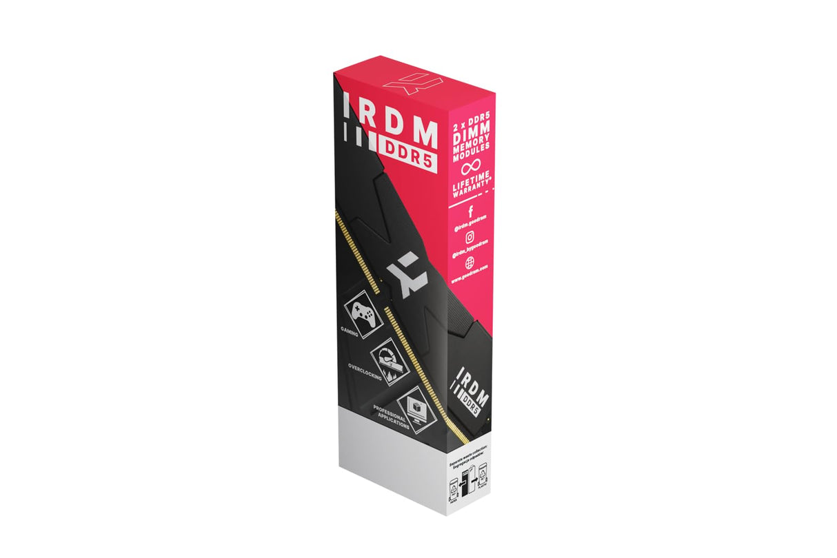 Goodram - Módulo de RAM GOODRAM DDR5 IRDM - 2x16 GB 5600 MHz CL36 DR DIMM Black V Silver - Memoria RAM - para Jugadores y Profesionales - Rendimiento Fluido y Estable