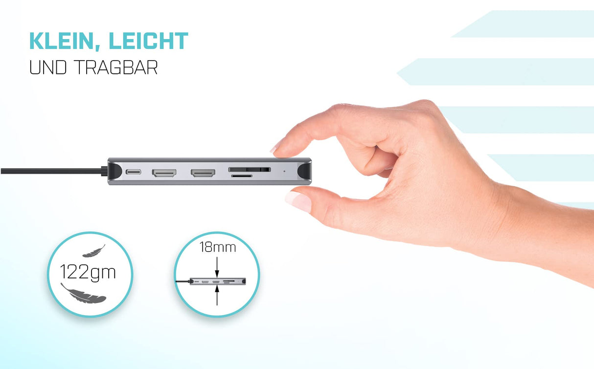 Hub USB i-Tec CANANOTDOCKPD Plateado