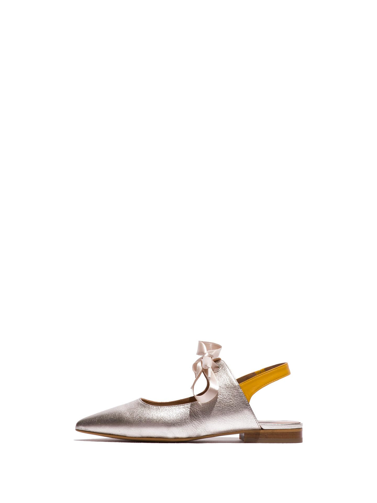 Fly London SAUB268FLY, Ballet Mujer, Yellow/Silver, 39 EU