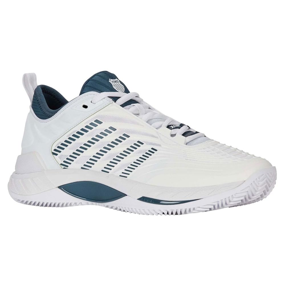K-Swiss Hypercourt Supreme 2 Tennis Shoe da uomo, White Stargazer, 44.5 EU