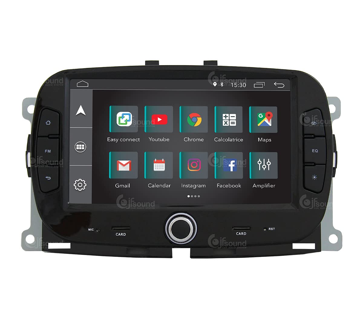 Autorradio de Ajuste Personalizado para Fiat 500 Android GPS Bluetooth WiFi Dab USB Pantalla táctil Full HD 7"