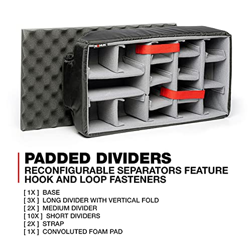 Nanuk 935 - Funda rígida Impermeable con Ruedas y Divisor Acolchado, Color Plateado