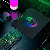 Razer HyperFlux V2 - Sistema de Alfombrilla de Carga inalámbrica para Ratones de Juego - Alfombrilla de ratón de Juego y Disco de Carga (indicador LED de Carga, pies de Goma Antideslizantes) Negro