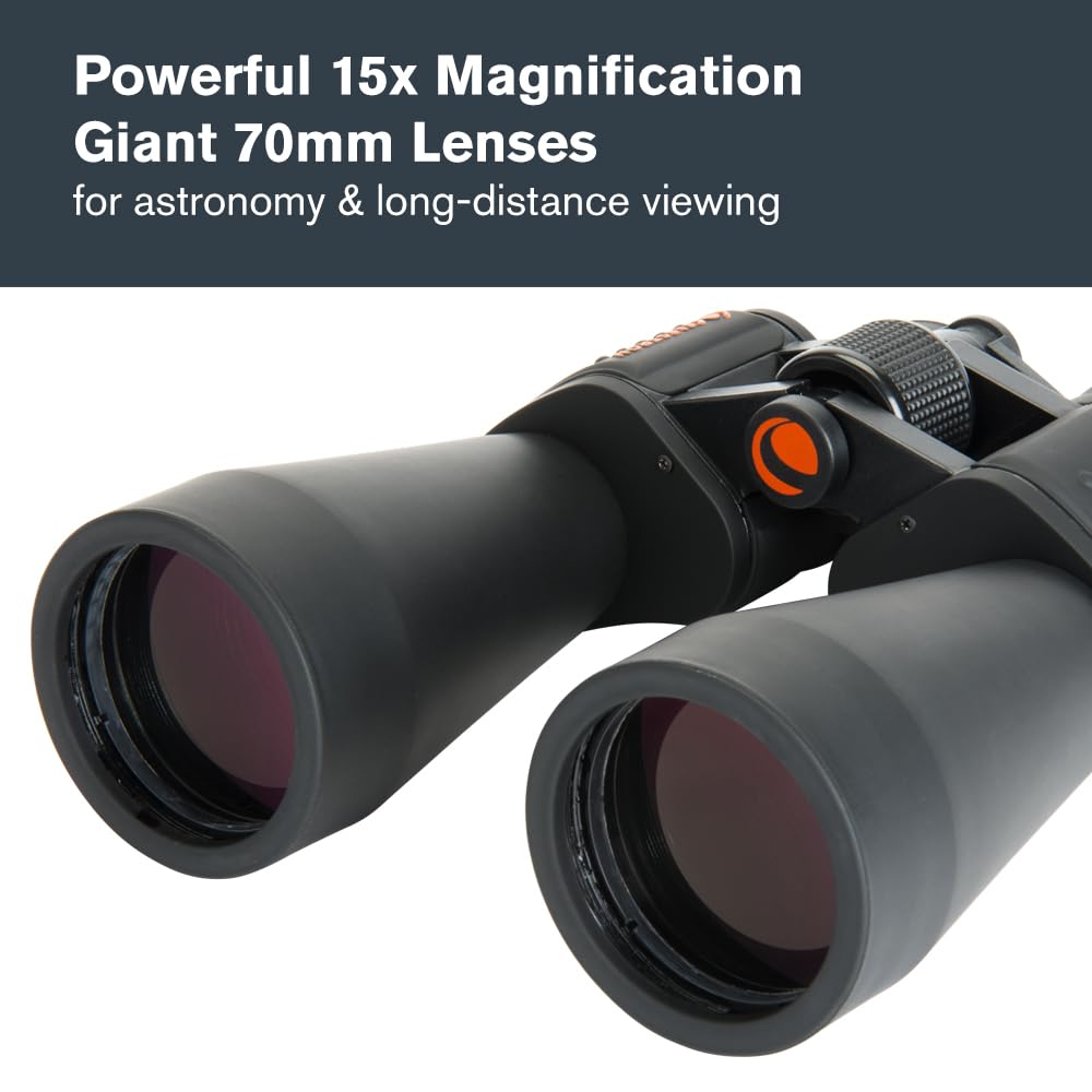 Celestron 71007 SkyMaster 12x60mm Prismáticos Celestron Prism con Lente Multicapa, Cristal prismático BaK-4 y Funda de Transporte, Negro