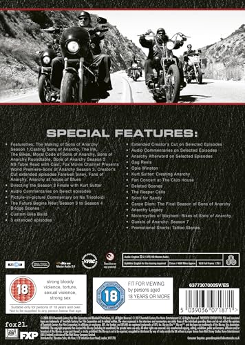 Sons Of Anarchy Seasons 1-7 BD [Internacional] [Blu-ray]