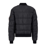 Alpha Industries Chaqueta Bomber MA-1 Puffer para Hombre Bombardero y Vuelo, Black, XL