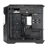 Cooler Master HAF 700 EVO Caja PC - Full Tower, Admite E-ATX, 5 Fans Preinstalados, Soportes de Radiador Giratorios, High-Airflow Cooling, Display LCD Real-Time, Aspas ARGB Edge-Lit