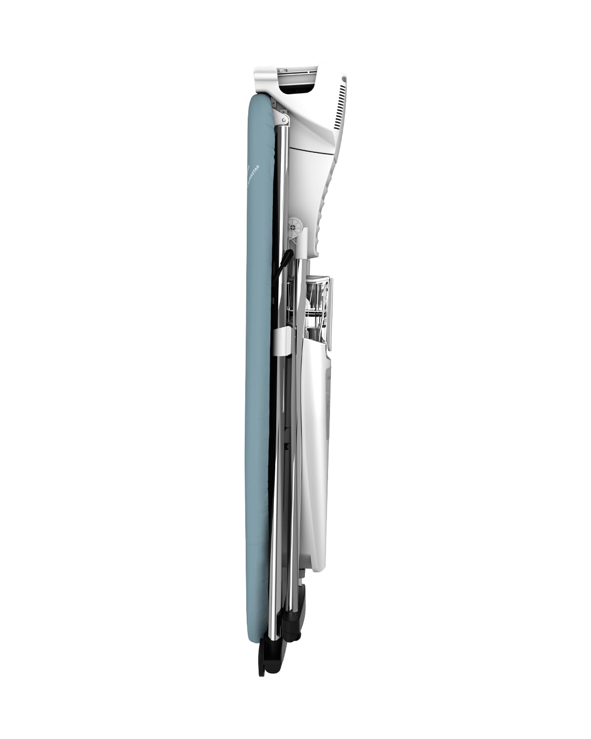 Laurastar S Pure Sistema de planchado, Vapor Higiénico que Elimina las Bacterias y los Ácaros, Tabla Activa, ruedas, Depósito Extraíble, Pearl Blue