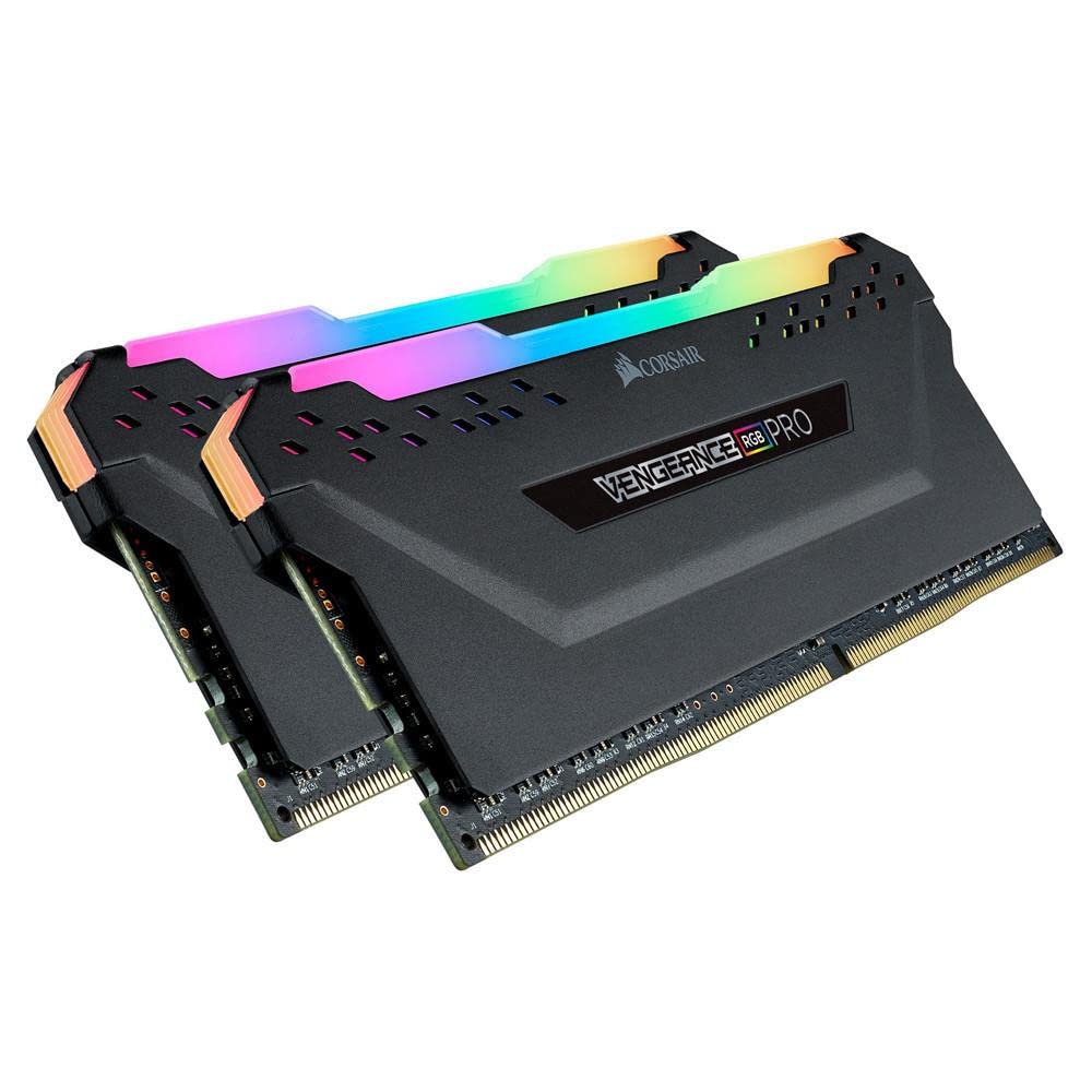Corsair Vengeance RGB PRO - Kit de memoria 16 Gb (2 x 8 GB), DRAM DDR4, 3600 MHz, C18, Negro