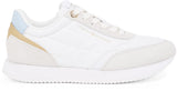 Tommy Hilfiger Runner Sneaker Mujer Essential Calzado Deportivo, Multicolor (White/Breezy Blue), 40