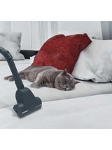 Hoover Khross KS50PET Aspirador sin Bolsa, Multiciclónico, Cepillo Pelo Mascota, Alfombras, Parquet, Accesorios a Bordo, Filtro EPA, 1.8L, 78dB, 550 W, Cable 7.5m, Plástico, Marrón/ Rojo/ Gris