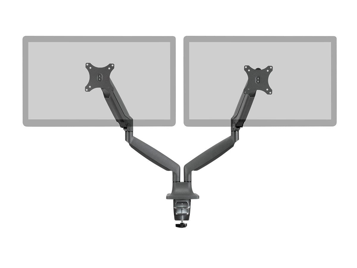 Monoprice 115525 Soporte de Escritorio Ajustable con Resorte de Gas para Monitor Dual (15 a 34 Pulgadas)