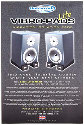 Vibro-Pads Lite - Almohadillas aislantes para altavoces (18 unidades)
