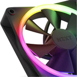 NZXT F120 RGB Fans - RF-R12TF-B1 - Personalización de iluminación RGB optima- Refrigeración silenciosa - Triple (ventilador y controlador RGB INCLUIDOS) - Ventilador de 120 mm - Negro
