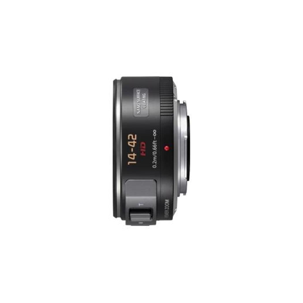 Panasonic LUMIX H-PS14042 - Objetivo Servo Zoom para cámaras de montura M4/3 (Focal 14-42 mm, F3.5-F5.6, tamaño filtro 37 mm, lentes asféricas, POWER O.I.S), negro