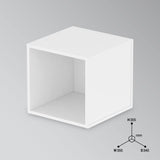Glorious Record Box white 110 - contiene record di tp 110 12''', impilabili con altre Glorious Record Boxes, bianco