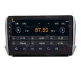 Autorradio de Ajuste Personalizado para Peugeot 2008 e 208 Android GPS Bluetooth WiFi Dab USB Pantalla táctil Full HD 9" procesador de 8 núcleos y comandos de Voz