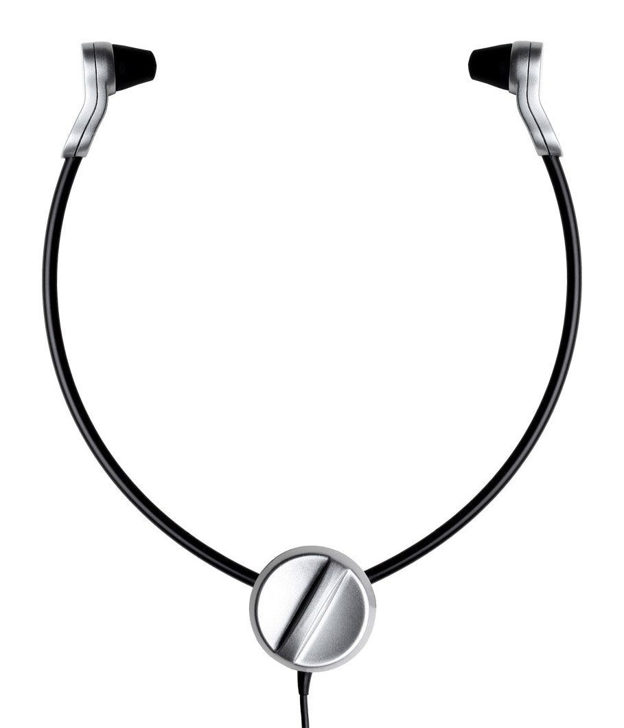 GRUNDIG Swingphone 568 Negro, Plata Intraaural bajo Le Menton Casco - Cascos (Intraaural, bajo El Mentón, con Hilo, 95 DB, 2,4 m, Negro, Plata)