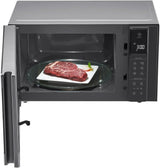 LG Microondas MS2595CIS con tecnología Smart Inverter 25 litros de capacidad, 1000 W, programas automáticos, niveles de potencia ajustables y función EasyClean, color plateado