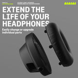 AIAIAI TMA-2 DJ Wireless - Auriculares inalámbricos Profesionales para DJ con Audio inalámbrico de latencia ultrabaja, más de 25 Horas de reproducción, diseño Ligero y Duradero, Almohadillas de Alto