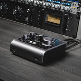 Interfaz de audio Audient iD4 MKII, Preamplificador de micrófono de consola clase A (USB-C de alta velocidad, mezcla de monitor y función de panorámica, compatible con Mac/PC/iOS), Negro