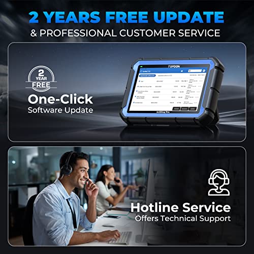 TOPDON Dispositivo de diagnóstico Auto ArtiDiag Pro, codificación en línea&Control bidireccional, diagnóstico Completo del Sistema a Nivel OE, 35+Funciones de Servicio, actualización Gratuita de 2